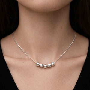 Small Ball Necklace | Recycled Silver | SOPHIE ANNA – Sophie Anna