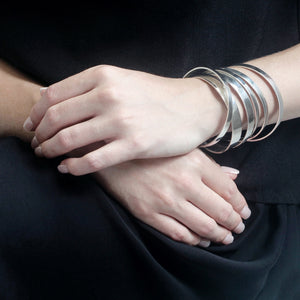 Solid sterling silver bangles