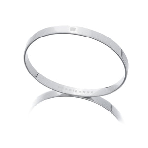Timeless solid sterling silver bangle 