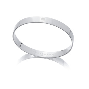 sterling silver solid bangle